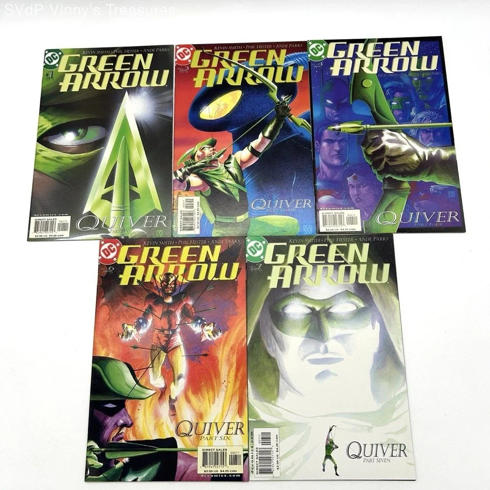 Green Arrow Quiver #1-10 Comic Lot DC Comics 2001 Kevin Smith Phil Hester